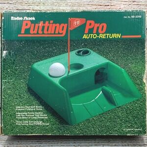 Vintage Radio Shack Putting Pro Auto Return Golf Electric Game In‎ Box Tested